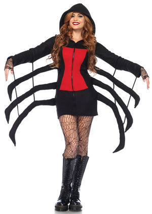 クモ女 足8本付きハロウィンコスチューム|Leg Avenue (レッグ