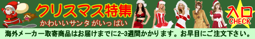 サンタ衣装・クリスマスコスチュームコーナー